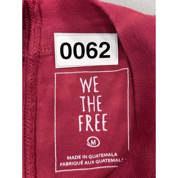 Free People We the Free Shirt Women’s M Red Brown Yellow Boho Tie Dye Colorful - Picture 12 of 12